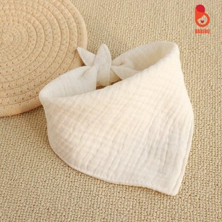 Yếm xô muslin trơn siêu mềm, thấm hút cho bé từ 0 tới 3 tuổi