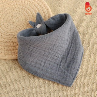 Yếm xô muslin trơn siêu mềm, thấm hút cho bé từ 0 tới 3 tuổi