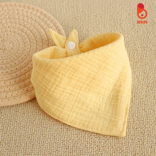 Yếm xô muslin trơn siêu mềm, thấm hút cho bé từ 0 tới 3 tuổi