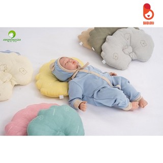 Gối lõm sơ sinh Anminaza cho bé chất liệu sợi tre Microfiber
