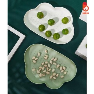 Khay đựng chén đĩa ăn dặm, khay hình đám mây cho bé