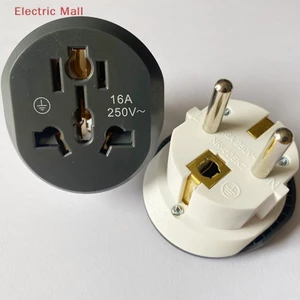 1 Phích Cắm Điện Chuyển Đổi eu 16a usto eu us uk cn Sang eu Tiện Dụng
