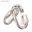 Khóa vít bằng thép không gỉ Bánh răng leo núi Carabiner Móc khóa an toàn nhanh mới