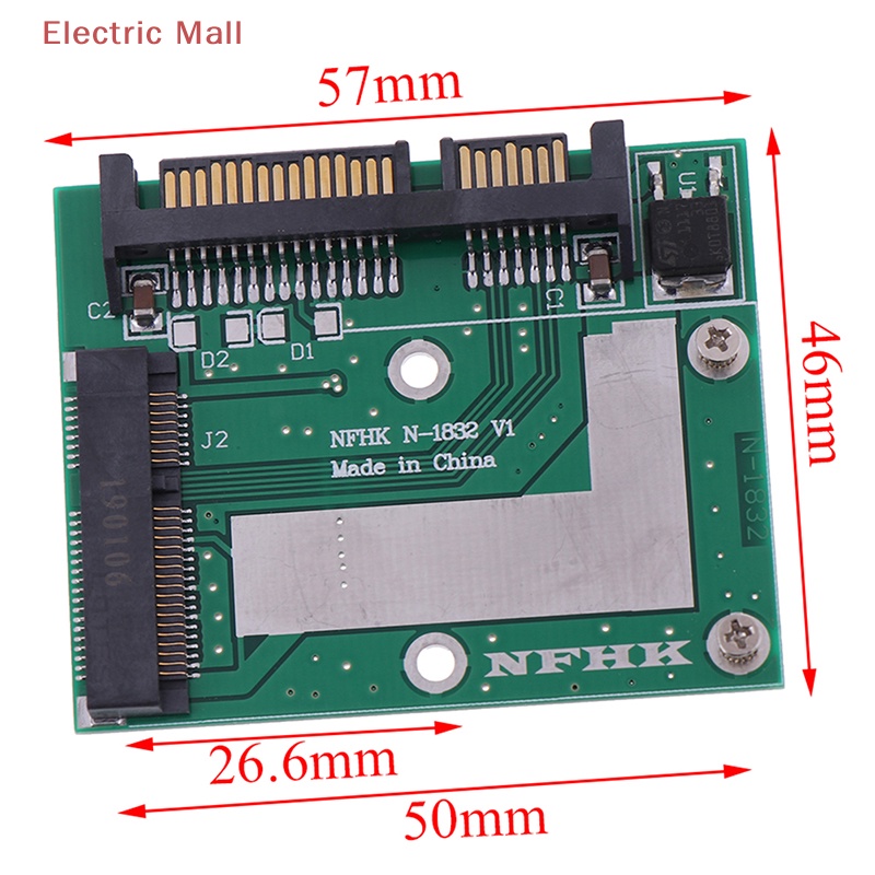 [Trung tâm mua sắm điện] mSATA SSD sang 2,5 '' SATA 6.0gps bộ chuyển đổi thẻ mô-đun bảng pcie ssd mới