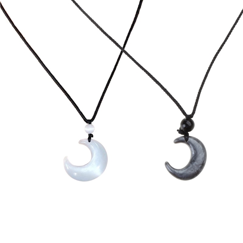 Elega Mặt Trăng Mặt Dây Chuyền Vòng Cổ Mắt Mèo Mặt Trăng Quyến Rũ Vòng Cổ Phong Cách Trung Hoa Xương Đòn Dây Cotton Áo Len Vòng Cổ Jewelr