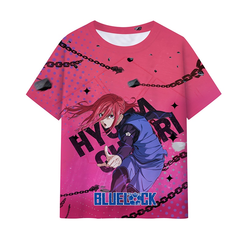 GN Blue Lock Áo Thun Anime Unisex Tee Cosplay Bachira Meguru Isagi Yoichi 3D Áo Sơ Mi Tay Ngắn Hàng Đầu Thường Ngày Plus Kích Thước NG
