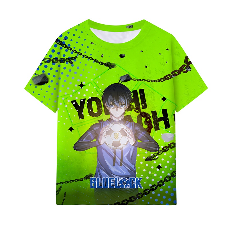 GN Blue Lock Áo Thun Anime Unisex Tee Cosplay Bachira Meguru Isagi Yoichi 3D Áo Sơ Mi Tay Ngắn Hàng Đầu Thường Ngày Plus Kích Thước NG