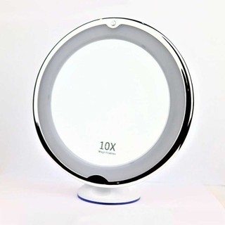 10X Magnifying Mirror With LED Lights Make Up Shaving Illuminated Cosmetic