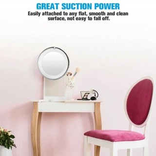 10X Magnifying Mirror With LED Lights Make Up Shaving Illuminated Cosmetic