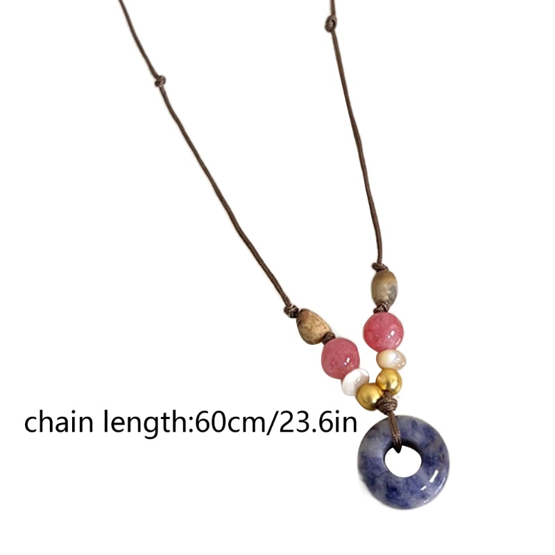 Coo Phong Cách Retro Cổ Dây Xích Dân Tộc Trung Quốc Mặt Dây Chuyền Vòng Cổ Quyến Rũ Không Đều Đính Hạt Xương Đòn Dây Chuyền Cổ Cho Hàng Ngày Chúng Ta