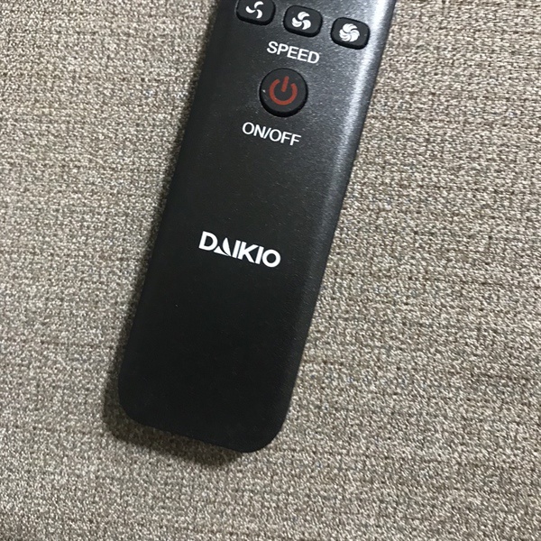 Điều khiển Remote từ xa dùng cho Quạt điều hòa Daikio mau đen - DKA 06000B hàng chính hãng