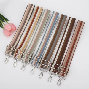 Dây Đeo Vai / Đeo Chéo 3.8cm Họa Tiết Kẻ Sọc Nhiều Màu Tùy Chỉnh Thời Trang Cho Nữ
