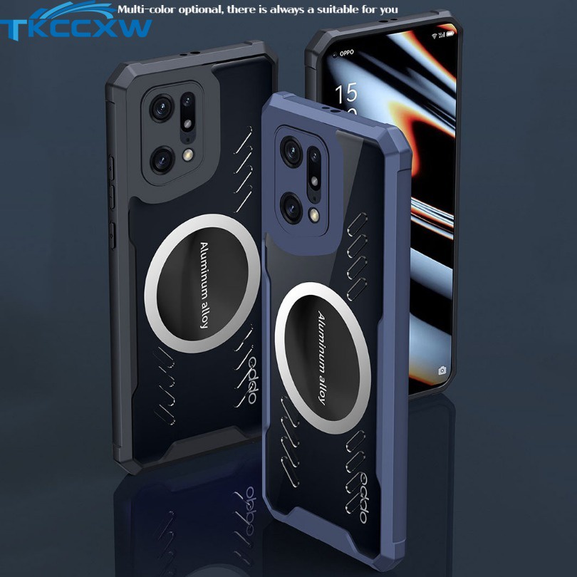 Ốp Điện Thoại Hợp Kim Nhôm Tản Nhiệt Bảo Vệ Cho oppo reno 5k 5 10 pro + find x5 x3 pro