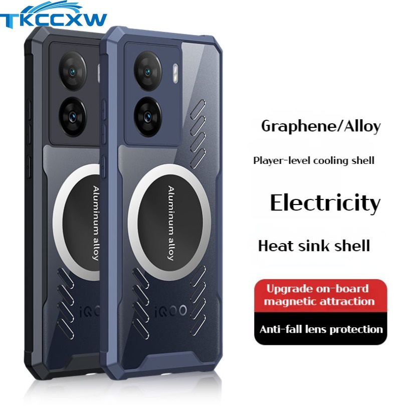 Ốp Điện Thoại Hợp Kim Nhôm Tản Nhiệt Bảo Vệ Cho vivo v27 pro x80 x90 pro iqoo z7x 10 11 pro neo 5 5s 7 se