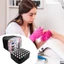 Túi làm móng tay JUIC, có tay cầm Dụng cụ sắp xếp móng tay hai lớp, Túi xách 30 lưới PU Nylon Túi trang điểm Gel sơn móng tay