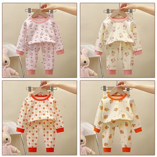 1-15Y Thu Đông Bộ Đồ Ngủ Trẻ Em Cotton Hoa Homewear Vải Mềm Bộ Đồ Lót Bé Trai Bé Gái Quần Áo
