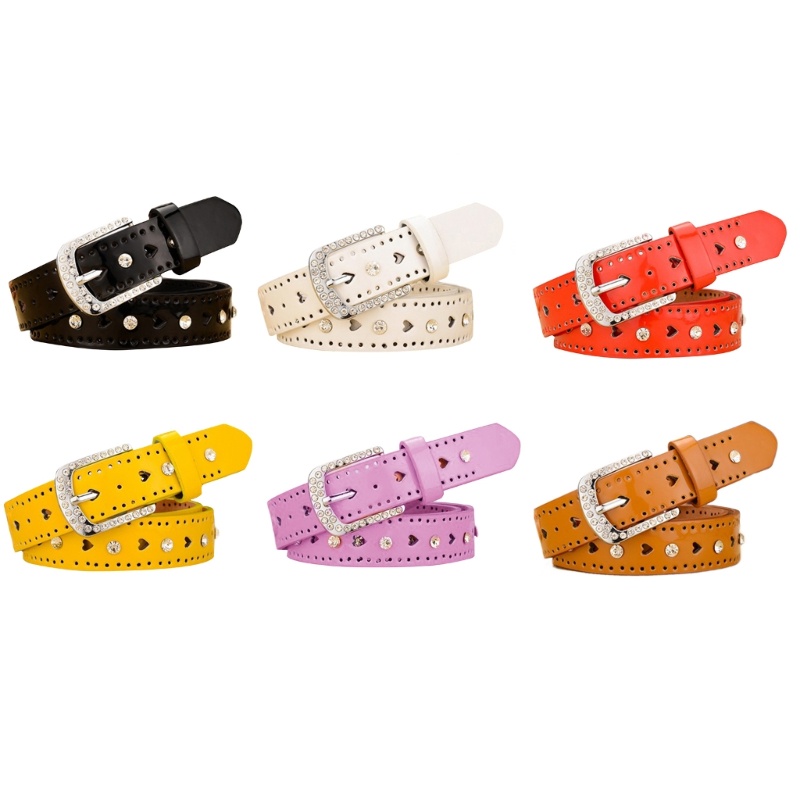 Moon Cowgirl Shining Crystal Buckle Vintage Eo Ceinture Thắt lưng lung linh
