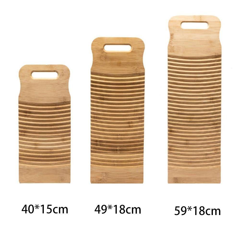 DONOVANQQ Washboard Hướng dẫn sử dụng thân thiện với môi trường Tre dày chống trượt Bảng giặt di động