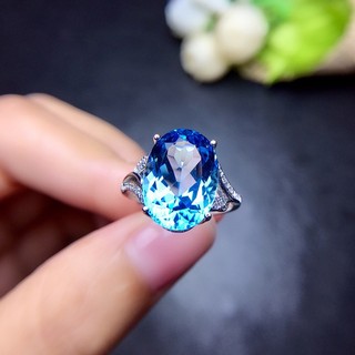 ⭐ Nhẫn Citrine và Sapphire màu sắc đa dạng, vàng sang trọng, trang sức đơn giản cho nam và nữ