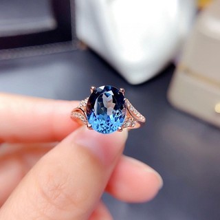 ⭐ Nhẫn Citrine và Sapphire màu sắc đa dạng, vàng sang trọng, trang sức đơn giản cho nam và nữ