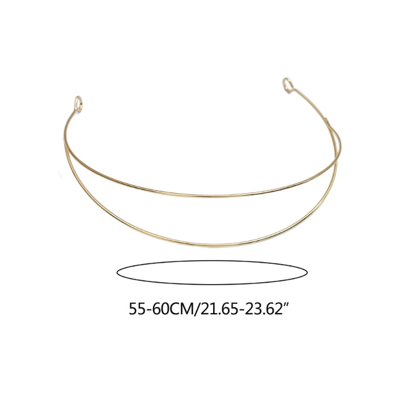 Mya Metal DIY Wedding Headband Cô Dâu Vương Miện Vàng Mũ Đội Đầu Tóc Đế Tóc