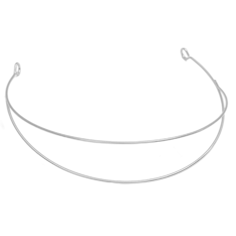Ppy Kim Loại Băng Đô Nữ Tóc DIY Thủ Công Trống Mỏng Dây Kim Loại Khung Băng Đô Quấn Tóc Đầu Trang Sức Giáng Sinh DIY