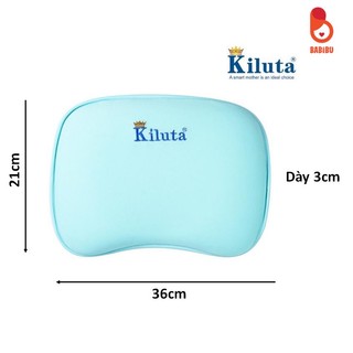 Gối cao su non Kiluta chống bẹp đầu, gối lõm chống ngạt cho bé