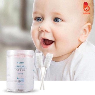 Hộp 30 cây tưa lưỡi, rơ lưỡi Vcoool, Misan, Emma một đầu làm sạch lưỡi và khoang miệng cho bé
