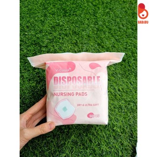 Miếng lót thấm sữa dùng 1 lần Vcoool, Jubon cho mẹ sau sinh túi 50 miếng
