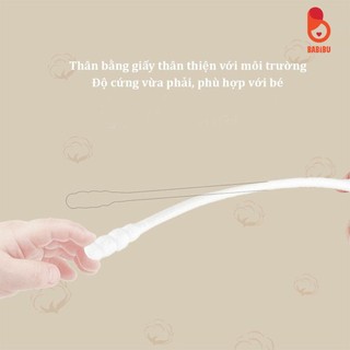 Combo 5 hộp tăm bông trẻ em, tăm bông sơ sinh 200, 400 que Vcoool, Jubon , Misuta kháng khuẩn cho bé