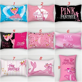 Vỏ gối hình chữ nhật Pink Panther Nhân vật hoạt hình dễ thương Quà tặng trẻ em Vỏ gối Polyester in một mặt Sofa phòng ngủ Trang trí nhà (Không có lõi gối)