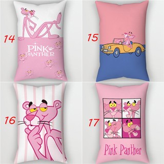 Vỏ gối hình chữ nhật Pink Panther Nhân vật hoạt hình dễ thương Quà tặng trẻ em Vỏ gối Polyester in một mặt Sofa phòng ngủ Trang trí nhà (Không có lõi gối)