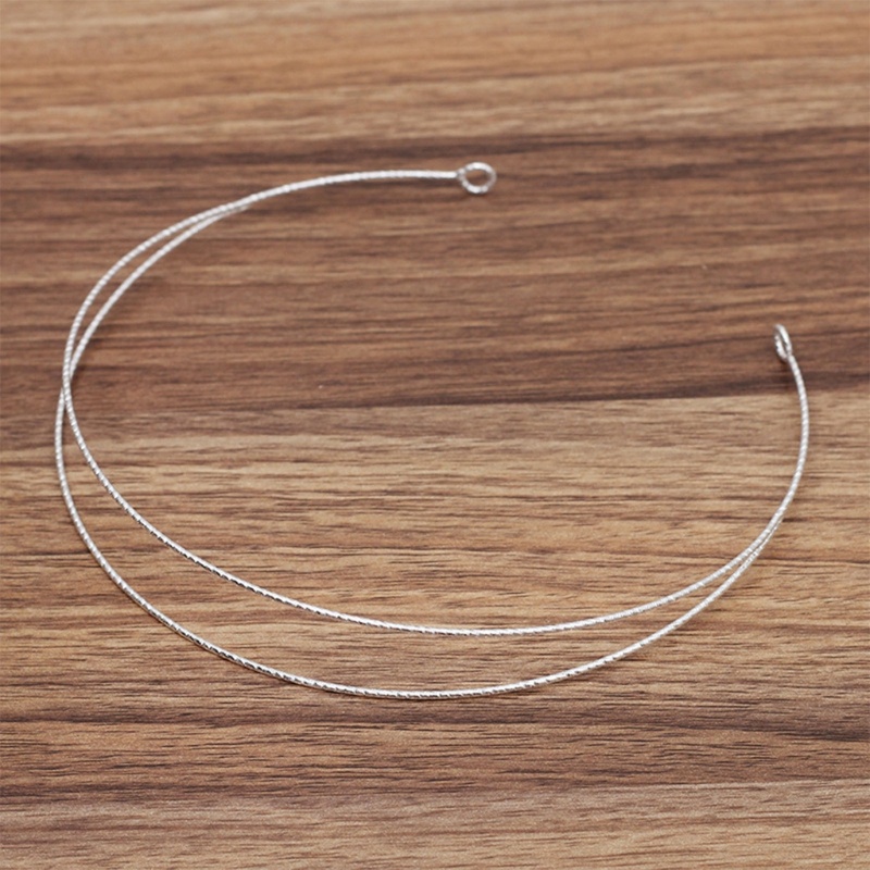 Dasbsug Kim Loại Mịn Băng Đô Khung Cho DIY Tiaras Đế Trống Băng Đô Quấn Tóc Đầu DIY Cô Dâu Vương Miện Đế Cho Đám Cưới