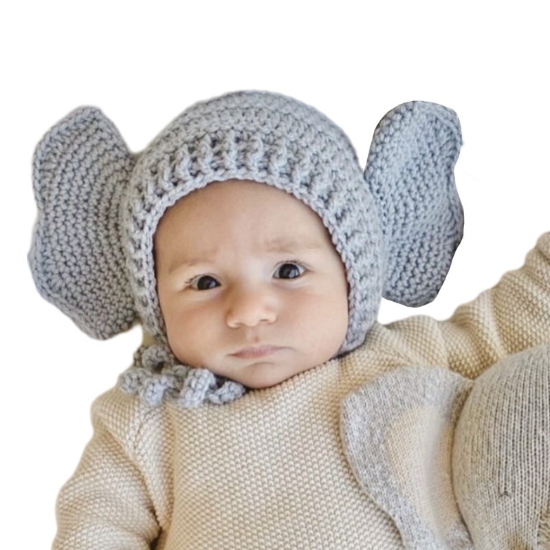 Dasbsug Hoạt Hình Động Vật Theo Chủ Đề Beanies Mũ Tai Dễ Thương Bonnet Đạo Cụ Chụp Ảnh Sơ Sinh