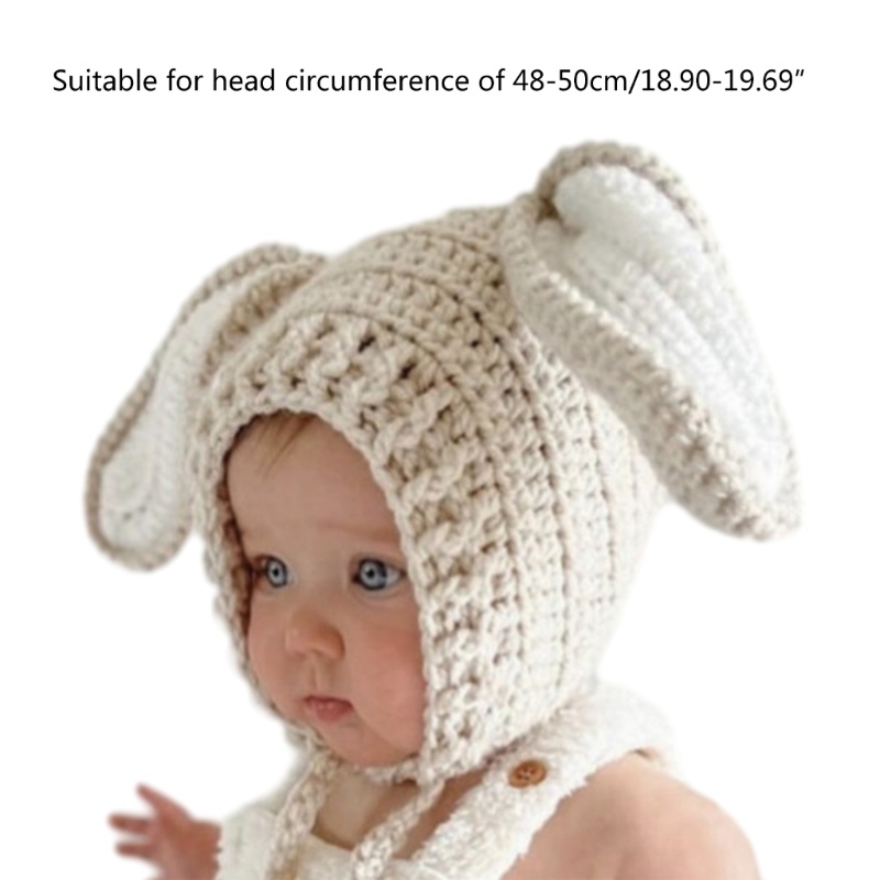 Dasbsug Hoạt Hình Động Vật Theo Chủ Đề Beanies Mũ Tai Dễ Thương Bonnet Đạo Cụ Chụp Ảnh Sơ Sinh