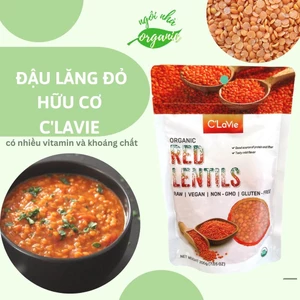 Đậu lăng đỏ hữu cơ C’LaVie 200g
