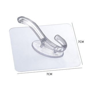 Thanh treo đồ trong suốt dán tường 6 móc, Dán Tường Dùng treo quần áo tiện lợi SUNNY DAY