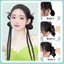 Tóc Giả Búi Kẹp Tỉa Lông Vũ TẾT 2 BÍNH (GIÁ 1 BÊN), Tóc Giả Y2K Phong Cách Hàn Quốc QiQiShop