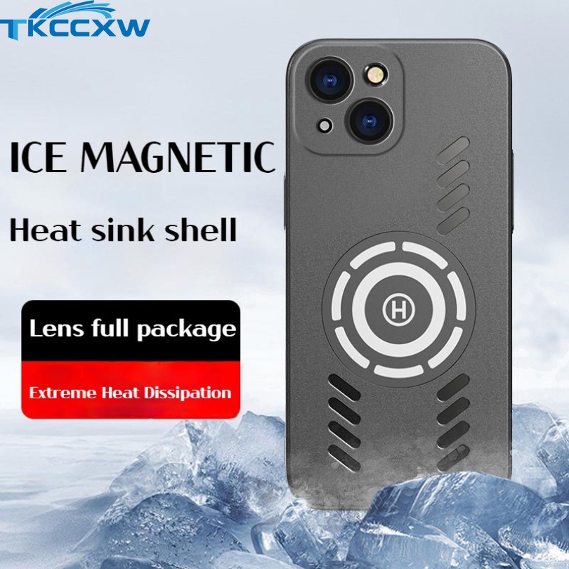 Ốp Điện Thoại Chống Sốc Có Nam Châm Tản Nhiệt Cho iphone 11 pro max xs max xr x 7 8 6 6s plus