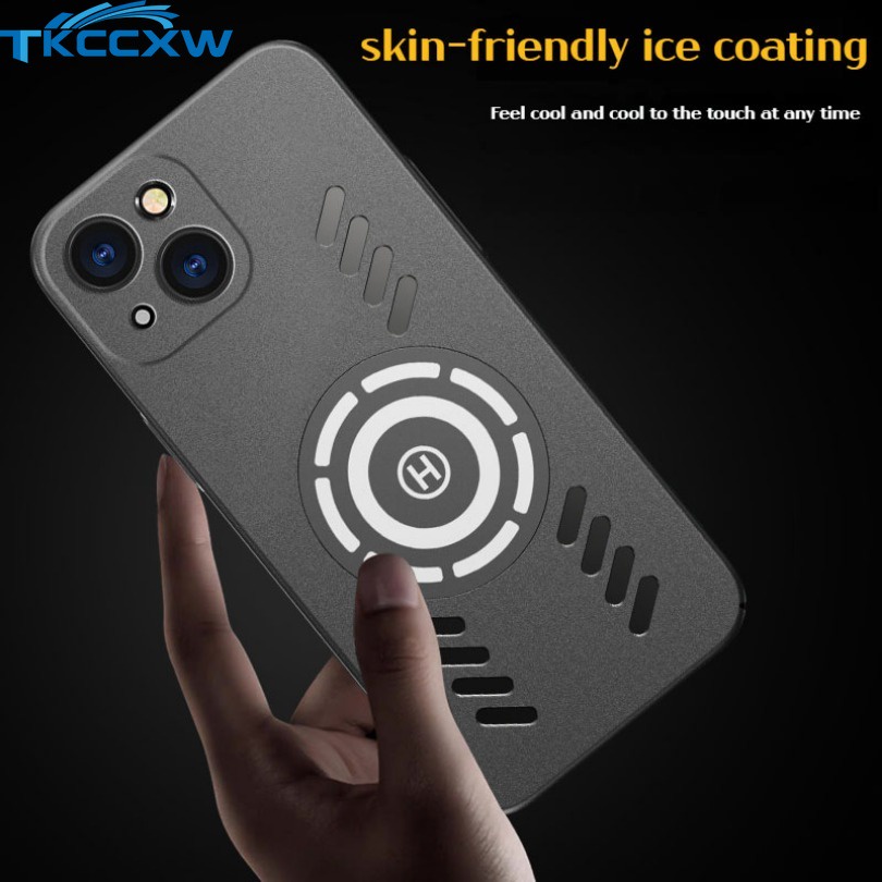 Ốp Điện Thoại Chống Sốc Có Nam Châm Tản Nhiệt Cho iphone 11 pro max xs max xr x 7 8 6 6s plus