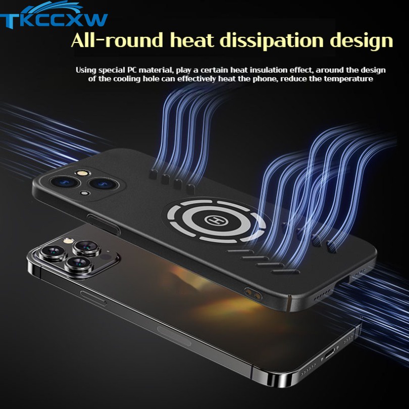 Ốp Điện Thoại Chống Sốc Có Nam Châm Tản Nhiệt Cho iphone 11 pro max xs max xr x 7 8 6 6s plus