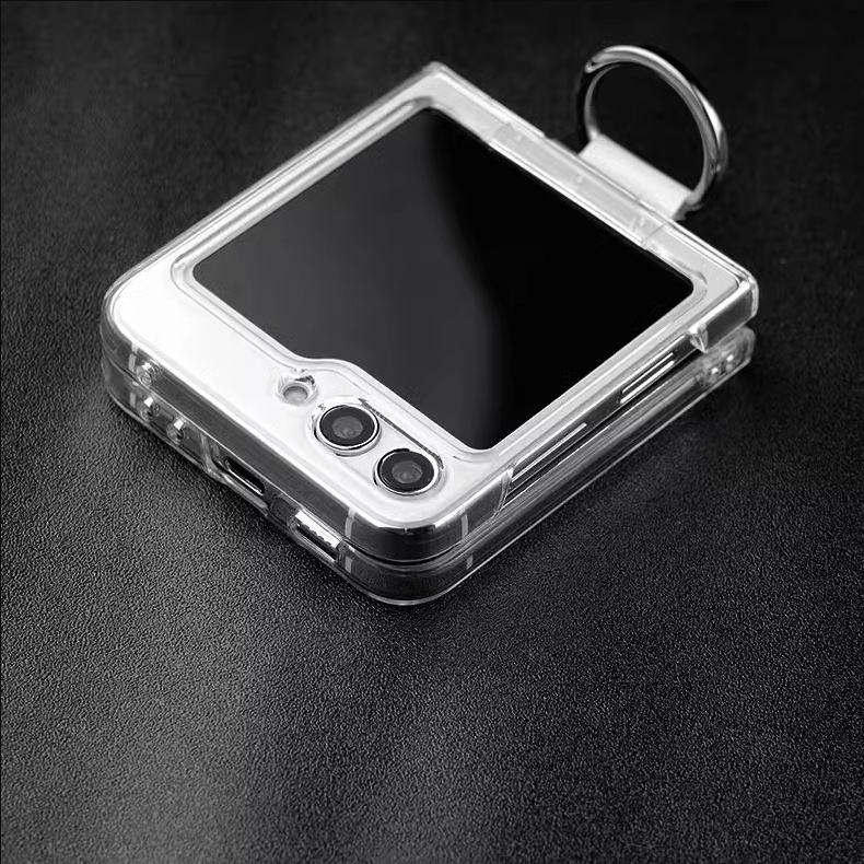 Bao Da Điện Thoại pc Cứng Trong Suốt Chống Sốc Dạng Mỏng Cho samsung galaxy z flip 5 z flip 4 z flip 3 Ốp