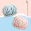 YYlingx Mũ tắm, Satin + Peva Chất liệu khăn trùm đầu tắm hai lớp, chống thấm nước nhiều màu co giãn mũ dầu Lady