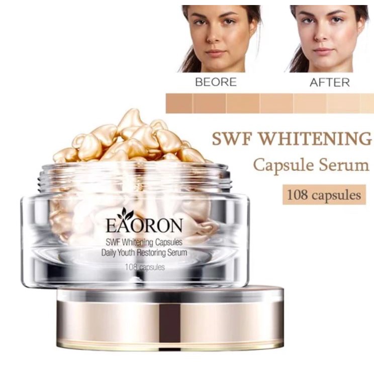Viên serum dưỡng trắng da EAORON SWF Whitening Capsules Serum 108 viên |  Shopee Việt Nam