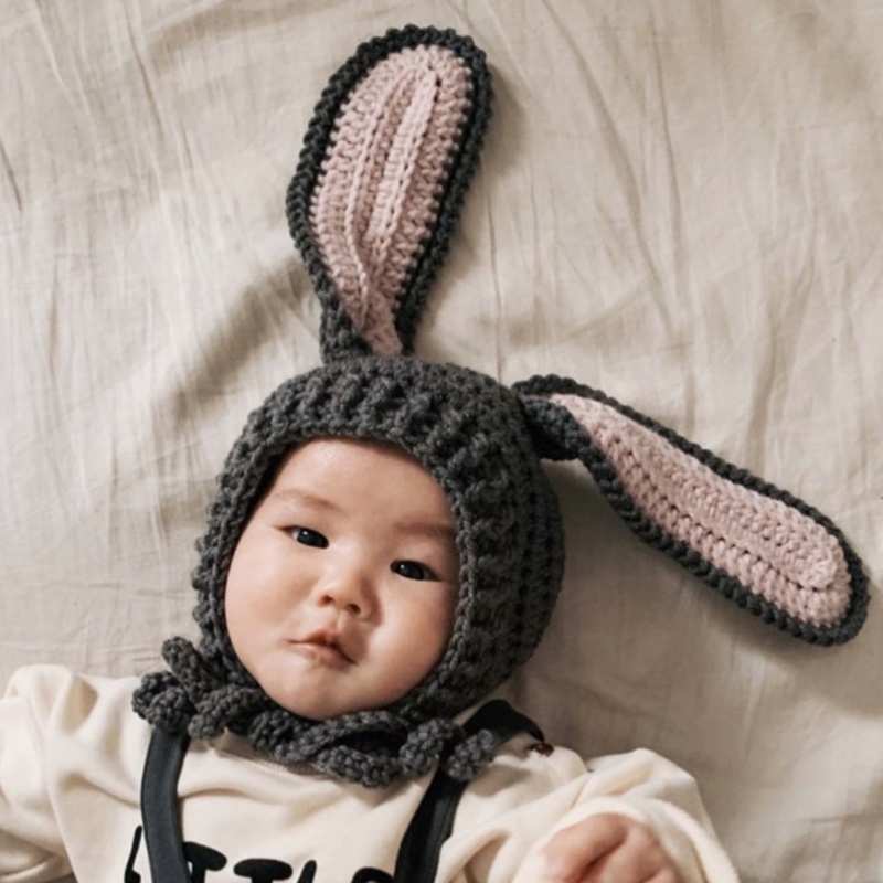 Dasbsug Hoạt Hình Động Vật Theo Chủ Đề Beanies Mũ Tai Dễ Thương Bonnet Đạo Cụ Chụp Ảnh Sơ Sinh