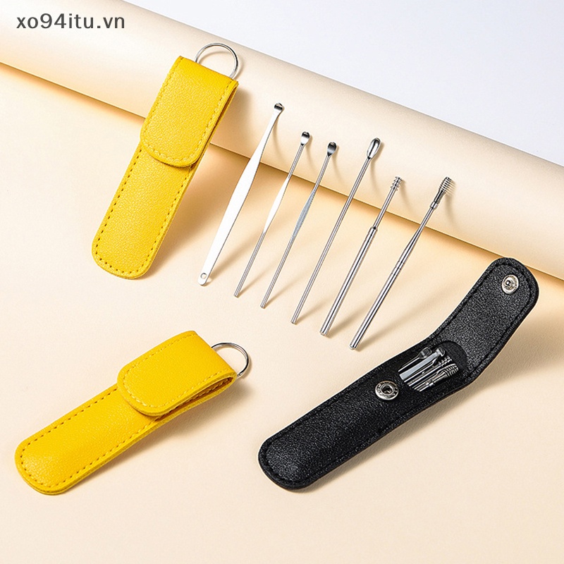 Xoitu set 6 Dụng Cụ Lấy Ráy Tai Bằng Thép Không Gỉ Tiện Dụng vn