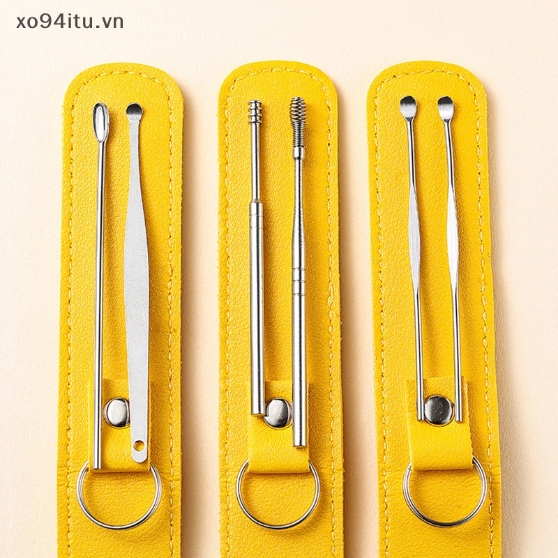 Xoitu set 6 Dụng Cụ Lấy Ráy Tai Bằng Thép Không Gỉ Tiện Dụng vn