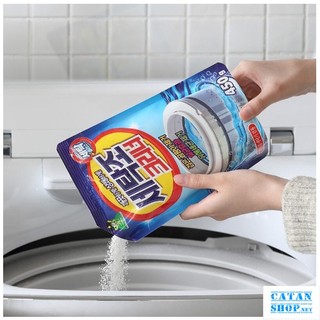 BỘT TẨY LỒNG MÁY GIẶT TIKTAK 450G, BỘT VỆ SINH LỒNG MÁY GIẶT HÀN QUỐC SANDOKKAEBI GD714-BotLG450