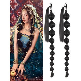 Tóc Giả Búi Hồ Lô 75cm, Tóc Giả Buộc Thắt Bính Nữ Hồ Lô Dài Cá Tính Hamin Store