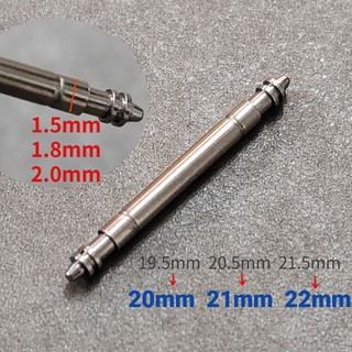 Set 5 Thanh Nối Bằng Thép Không Gỉ 20mm 21mm 22mm 1.5mm 1.8mm 2.0mm Cho Đồng Hồ